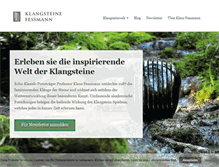 Tablet Screenshot of klangsteine.com